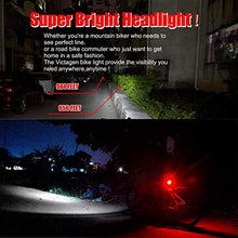 Load image into Gallery viewer, VICTAGEN Bike Lights,Waterproof Bike Headlight,Rechargeable Bicycle Front and Back Taillight Set -Bicycle Lights & Rear Light,Bike Bicycle Accessories for Men Women Kids Road Mountain Night Riding