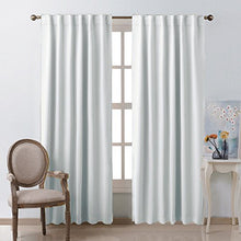 Load image into Gallery viewer, NICETOWN Living Room Darkening Curtain Drapes - (Cloud Grey) W52 x L84, Set of 2, Room Darkening Window Treatment Drapery Panels