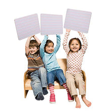 Load image into Gallery viewer, CSLU 2 Pack Dry Erase Lapboard with 2 Erasers, Double Sided Mini Lapboards Portable Learning Board White/Ruled Writeboards, 9”X12”