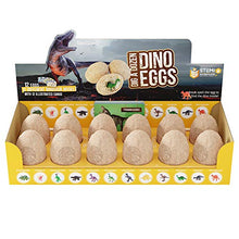 Load image into Gallery viewer, Dig a Dozen Dino Egg Dig Kit - Easter Egg Dinosaur Toys for Kids - Dig up 12 Eggs & Discover Surprise Dinosaurs. Science STEM Activities - Educational Gifts for Boys & Girls Age 3-5 5-7 8-12 Year Old