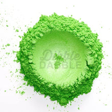 Load image into Gallery viewer, Dibble Dabble Mica Powder - Pistachio 100g - Cosmetic Grade Mica Pigment Powder for Soap Making, Epoxy Resin, Lip Gloss, Nails, Bath Bombs, Slime (Green)