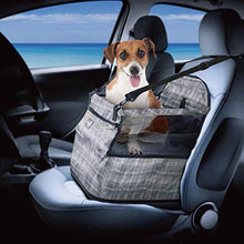 Load image into Gallery viewer, ALL FOR PAWS Car Seat Travel Bag Dog Car Seat Upgrade Deluxe Portable Pet Dog Booster Car Seat for Cars,Trucks and SUVs - Adjustable Safety Seat Belt Perfect for Small and Medium Pets (Grey)