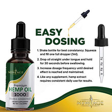 Load image into Gallery viewer, Hemp Oil - 4 Pack - 1000mg of Hemp - Grown & Made in USA - Natural Hemp Drops - by NewAge