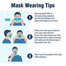 Load image into Gallery viewer, WeCare Individually Wrapped Kids Face Masks - 50 Pack - Soft on Skin - Disposable, 3 Ply - 5.7" x 3.7" Children's Size - 3 Layer Protectors with Elastic Earloops - Latex Free - Blue