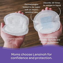 Load image into Gallery viewer, Lansinoh Stay Dry Disposable Nursing Pads for Breastfeeding, 100 Count