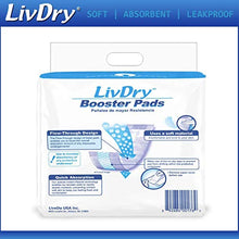 Load image into Gallery viewer, Incontinence Booster Pads by LivDry | Extra Absorbent Protection for Adults, Unisex | Disposable Comfortable Pad (20 Count, Regular Length)