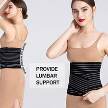 Load image into Gallery viewer, SUISONG Postpartum Belt, Postpartum Postnatal Recovery Maternity Support Belt for Women, Pregnancy Belly Band Waist Trimmer Belt Slimming Body Shaper Belt (M, Black)