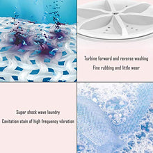 Load image into Gallery viewer, 2020 New Upgraded Portable Washing Machine, Folding Fully automatic Laundry Machine, Turbine Washer, USB Cable, Low Noise, Mini Washing Machine for Camping, Dorms, Apartments,Business Trips (Bule)