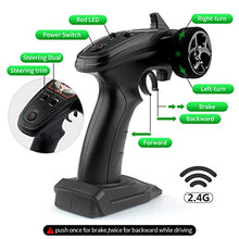 Load image into Gallery viewer, Rc Car, 1:16 Scale 2.4G 4WD Remote Control Off Road Truck with 2 Rechargeable Batteries, 36km/h High-Speed Off-Road Bigfoot Truck RC Car G172, RC Electronic Monster Hobby Truck Racing car for Kids A