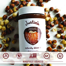 Load image into Gallery viewer, Justin's Chocolate Hazelnut and Almond Butter, Organic Cocoa, No Stir, Gluten-free, Responsibly Sourced, Packaging May Vary, 16oz Jar