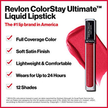 Load image into Gallery viewer, REVLON ColorStay Ultimate Liquid Lipstick, Satin-Finish Longwear Full Coverage Lip Color, Ultimate Orchid (006), 0.07 oz