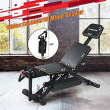 Load image into Gallery viewer, MaxKare Weight Bench Adjustable Workout Bench for Home 2020 New Model with Elastic Rope System for Arm Leg Extension Curl Incline/Decline Foldable Bench/Rope Intensity Can Replace Dumnbells 8-40lbs