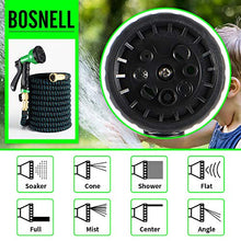 Load image into Gallery viewer, Expandable Garden Hose, Flexible Yard Hose, Durable Water Hose, 8 Function Spray Nozzle, 3/4" Solid Brass Connectors, Lightweight Expanding Flexible Water Hose-50FT