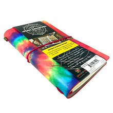 Load image into Gallery viewer, The Penny Journal by Pennybandz Holds 146 Coins The Ultimate Souvenir Penny Collecting Book for Your Coin Collection Holds 128 Pressed Pennies and 18 Pressed Quarters or Nickels (Groovy Tie Dye)