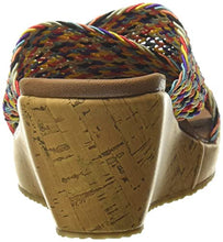Load image into Gallery viewer, Skechers womens Slide Wedge Sandal, Real Multi, 7.5 US
