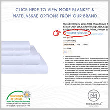Load image into Gallery viewer, Threadmill Home Linen 600 Thread Count Queen Bed Sheets Set - 100% Extra-Long Staple Cotton Sheets for Queen Size Bed with Deep Pocket, Luxury 4 Piece Bedding Set, Smooth Solid Sateen Weave, White