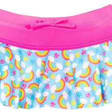 Load image into Gallery viewer, Paw Patrol Marshall Rubble Chase Big Girls 5 Piece Swimsuit Set: One-Piece Swimsuit Swim Rash Guard Tankini Top Bottom Skort Rainbow 8