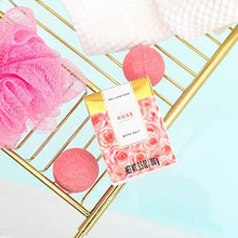 Load image into Gallery viewer, Spa Luxetique Spa Gift Basket, Rose Bath Gift Baskets, Bath Gifts for Women, Luxury 8 Pcs Home Bath Gift Set Includes Bath Bombs, Bath Salts, Bubble Bath, Body Lotion, Best Gift Set for Women.