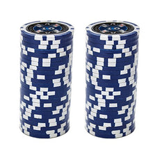 Load image into Gallery viewer, Brybelly Ace Casino Poker Chip Heavyweight 14-Gram Clay Composite – Pack of 50 ($10 Blue)