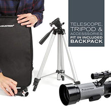 Load image into Gallery viewer, Celestron - 70mm Travel Scope DX - Portable Refractor Telescope - Fully-Coated Glass Optics - Ideal Telescope for Beginners - BONUS Astronomy Software Package - Digiscoping Smartphone Adapter