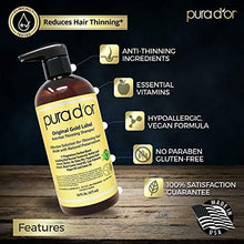 Load image into Gallery viewer, PURA D'OR Biotin Original Gold Label Anti-Thinning (16oz x 2) Shampoo & Conditioner Set, Clinically Tested Effective Solution w/ Herbal DHT Ingredients, All Hair Types, Men & Women (Packaging Varies)