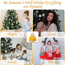 Load image into Gallery viewer, Orgone Pyramid | Citrine Orgonite Pyramid for Wisdom, Wealth & Success | Healing Crystal Gemstone Pyramid | Orgone Pyramid Crystal - Handmade In India