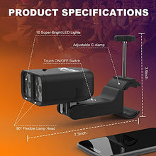 Load image into Gallery viewer, RVZHI Grill Light for BBQ, Gifts for Men Father, 180° Durable Flexible Barbecue Light for Night Outdoor, 10 Super Bright LED Lamps Grill Lighting Accessories for Grill Handle, Included 3 Battery