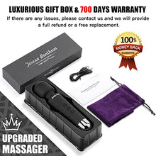 Load image into Gallery viewer, Powerful Viberate Massager with 20 Vibration Modes, Whisper Quiet, Waterproof, Handheld, Cordless for Neck Shoulder Back Body Massage, Sports Recovery & Muscle Aches (Black Smoke)