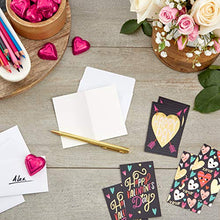 Load image into Gallery viewer, Hallmark Kids Mini Valentines Day Cards Assortment, 12 Cards with Envelopes (Gold Foil Happy Hearts)