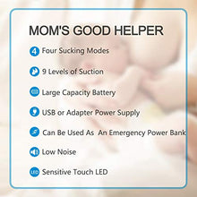 Load image into Gallery viewer, Bellababy Double Electric Breast Feeding Pumps Pain Free Strong Suction Power Touch Panel High Definition Display,Come with 24mm Flanges