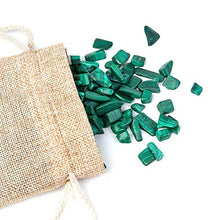 Load image into Gallery viewer, Arswin Malachite Natural Crushed Stone Bulk Small Tumbled Chips Crystal Healing Reiki for Outdoor Indoor Home Making Decoration, Fish Tank, Vase Fillers, Succulent Pot Decor, 1lb 0.3-0.4"