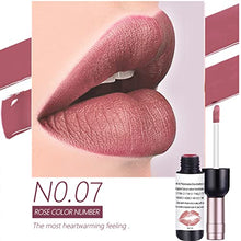 Load image into Gallery viewer, DAGEDA 6Pcs Wine Lip Tint, Matte Lipstick Lip Stain Set Long Lasting Waterproof Lip Stain Set, 6 Colors Velvety Liquid Wine Bottle Lip Gloss, Non-stick Cup Lip Makeup Gift Kit for Girls Women(B Set
