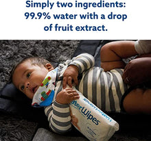 Load image into Gallery viewer, WaterWipes Original Baby Wipes, 99.9% Water, Unscented & Hypoallergenic for Sensitive Newborn Skin, 3 Packs (180 Count)