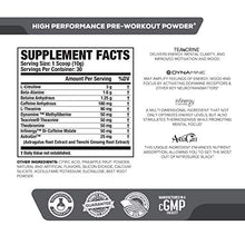 Load image into Gallery viewer, NITROSURGE Black Pre Workout Supplement - Nootropic Energy Booster Powder w/Dynamine & TeaCrine - PreWorkout Nitric Oxide Booster - 30 Servings, Sour Gummy