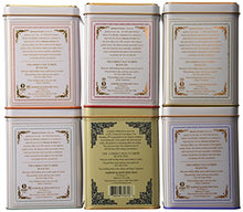 Load image into Gallery viewer, Harney & Sons Tea Tins Variety Pack - Hot Cinnamon Spice, English Breakfast, Paris, Vanilla Comoro, Earl Grey Supreme, Darjeeling