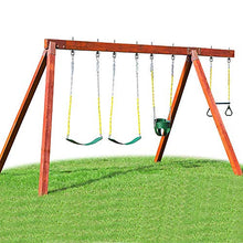 Load image into Gallery viewer, Dolibest Set of 4 Permanent Antirust Stainless Steel 304 Heavy Duty Swing Hangers, Playground Porch Yoga Seat,for Wood and Steel Beam Yoga Hammock Chair Punching 1500LB Capacity,180° Swing,9.64''