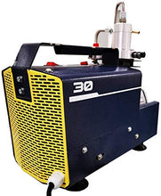 Load image into Gallery viewer, HPDAVV Protable PCP Air Compressor 4500Psi/30Mpa/300BAR - 1.5KW/110V/60Hz - Auto Stop - Pressure Customized - Paintball & SCUBA HPA Tank Filling Pump