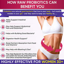 Load image into Gallery viewer, Dr. Formulated Raw Probiotics for Women 100 Billion CFUs with Prebiotics, Digestive Enzymes, Approved Women's Probiotic for Adults, Shelf Stable Probiotic Supplement Capsules