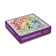 Load image into Gallery viewer, Galison 500 Piece Rainbow Ornaments Christmas Jigsaw Puzzle, Holiday Puzzle with Vibrant Colors (735351740)
