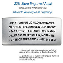 Load image into Gallery viewer, Silicone Sport Medical Alert ID Bracelet - Black (Incl. 6 Lines of Custom Engraving). Choose Your Color!