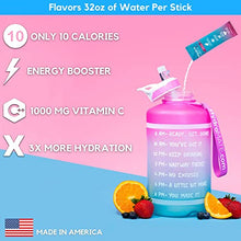 Load image into Gallery viewer, HydroMATE Electrolyte Powder Packets Drink Mix Hydration Accelerator Rapid Hydrate Powder Low Sugar Single Serving Stick Rehydrate Fast Hangover Party Recovery +1000mg Vitamin C Variety Bag (16 Count)