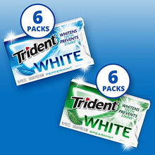 Load image into Gallery viewer, Trident White Sugar Free Gum Variety Pack, Peppermint & Spearmint Flavors, 12 Packs (192 Pieces Total)