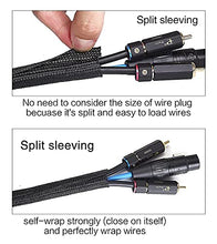 Load image into Gallery viewer, Alex Tech 10ft - 1/2 inch Split Sleeving and 100ft - 1/4 inch Expandable Sleeving Black