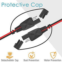 Load image into Gallery viewer, POWISER SAE 1 to 4 Extension Cable Quick Disconnect Connector, 1 SAE Polarity Reverse Adaptors, for Automotive, Solar Panel SAE Plug