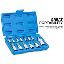 Load image into Gallery viewer, NEIKO 10074A Metric Hex Bit Socket Set | 13-Piece Set | S2 and Cr-V Steel | 1/4-Inch, 3/8-Inch and 1/2-Inch Drive | 2mm to 14mm