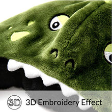 Load image into Gallery viewer, accsa Kid Girl 3-in-1 Hoodie Hat with Long Paw Scarf Mitten Combo Green 6-14Y