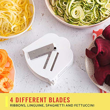 Load image into Gallery viewer, BELLA 4-in-1 Electric Spiralizer with Recipe Book, White