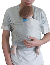 Load image into Gallery viewer, Vlokup Baby Wrap Sling Carrier for Newborn, Infant, Toddler, Kid | Breathable Lightweight Stretch Mesh Water Sling | Nice for Summer, Pool, Beach, Swimming | Perfect Shower Gift LightGray