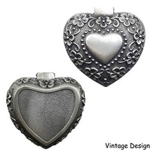 Load image into Gallery viewer, Small Jewelry Box Gifts for Her | Vintage Earring & Ring Gift Box - Antique Rosary & Trinket keepsake Gift Boxes in Heart Shape
