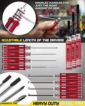 Load image into Gallery viewer, RC Car Tool Kit - Screwdriver Set (Flat, Phillips, Hex), Pliers, Wrench, Body Reamer, Stand, Repair Tools for Quadcopter Drone Helicopter Airplane, Accessories Compatible with Traxxas R C Cars – 25pcs